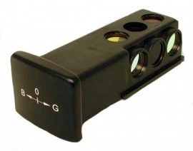 Heathrow Scientific 1400-FHWF Fluorescence Filter Holder with two Broadband Filters (Blue and Green), for 1480FLI's