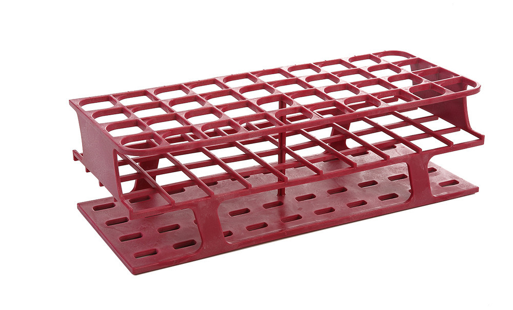 Heathrow Scientific HS27514D OneRack Tube Rack Full POM 25mm 40-Place, Magenta, Case of 8