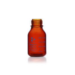 DURAN 1094367 pressure plus+ GL 45 Laboratory Bottle, amber, without screw cap and pouring ring, 250 mL, Case of 10