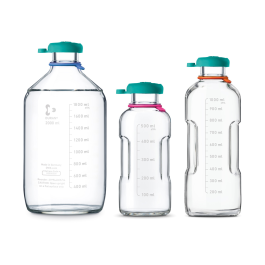 DURAN 219946354 Autoclave Bottle, Clear, 2000 mL with Push-on Cap