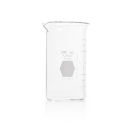 Kimble 14030-300 KIMAX Berzelius Beaker, tall form, with spout, 300 mL, Case of 48