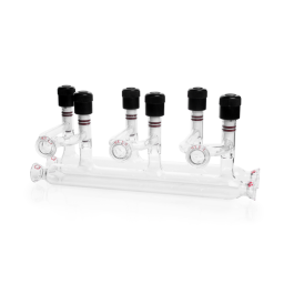 Kimble 216040-0003 HI-VAC Double Vacuum Manifold, 325 mm, 3 Places