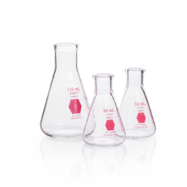 Kimble 26500P-1000 KIMAX Coloware Erlenmeyer Flask, Pink, 1000 mL, Case of 6
