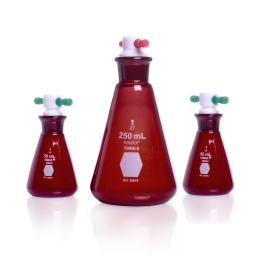 Kimble 26610-250 RAY-SORB Erlenmeyer Flask, Red, 250 mL