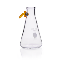 Kimble 27065-4000 KIMAX Graduated Filter Flask, Detachable Plastic Side Arm, 4000 mL