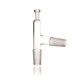 Kimble 274900-0000 KONTES 75° Connecting Distillation Adapter, With Thermometer Joint, 14/20 mm