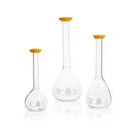 Kimble 28008-100 KIMAX Volumetric Flask, Snap Cap, 100 mL, Case of 12