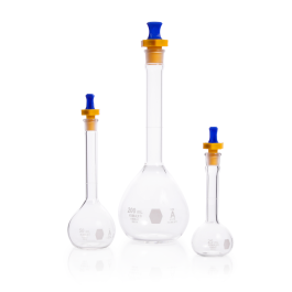 Kimble 28014P-250 KIMAX Volumetric Flask, Polyethylene Stopper, 250 mL, Case of 12