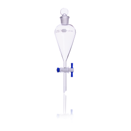 Kimble 29048T-500 KIMAX Autoclavable Squibb Separatory Funnel, 500 mL, Case of 4