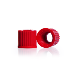 Kimble 410479-0014 MIDI-VAP 4000 Complete System Replacement Caps, Red High Temperature Open-Top GL-14 Screw Thread