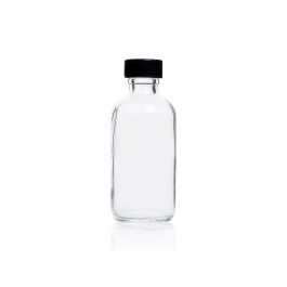 Kimble 5110824B Boston Round Bottles Bulk Pack Shrink Mod Without Caps, 250 mL, Case of 108