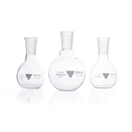 Kimble 55055-250 ValueWare Flat Bottom Boiling Flask, 250 mL, Case of 12