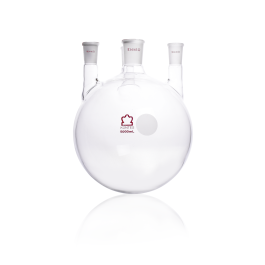 Kimble 607000-2024 KONTES Four Vertical Neck Round Bottom Flask, 34/45, 24/40, 5000 mL