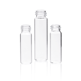 Kimble 90Q512170S Clear Sample Vial, 16 mL, Shelf Pack Qty 200, Case of 1,000