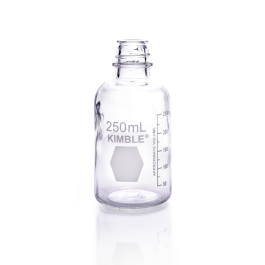 Kimble 61110-250 Storage/Media Bottles Only, With Graduations, 250 mL, Case of 48