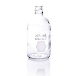 Kimble 61110-500 Storage/Media Bottles Only, With Graduations, 500 mL, Case of 24