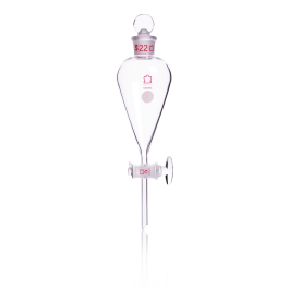 Kimble 636000-2000 KONTES Squibb Separatory Funnels, Glass Stopper, 2000 mL