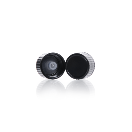 Kimble 75205G-28400 Black Phenolic Screw Thread Cap, LDPE Cone Liner, 28-400, Case of 144
