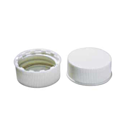Kimble 74521-15425 White Polypropylene Closures, 15-425, Case of 1,000