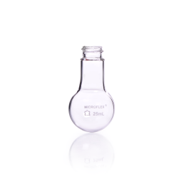 Kimble 747520-1020 KONTES Long Neck Threaded Boiling Flask, 60 mm