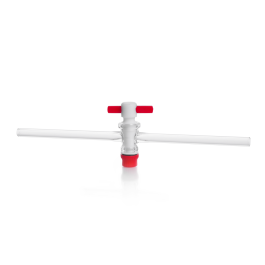 Kimble 821000-0002 Straight-Bore Stopcock, with PTFE Plug, bore size 2 mm