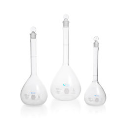 Kimble KC28014-2000 KimCote Volumetric Flask, Class A, with Pennyhead Glass Stopper, 2000 mL, Case of 2