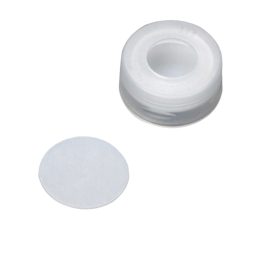 Wheaton 11-0051N µL 11 mm Snap Cap With Septa, PTFE Disk Septa, Natural, Pack of 100
