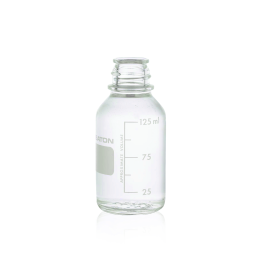 Wheaton 219457 Safety Coated Clear Glass, Graduated, Media / Lab Bottle, Graduated, 250 mL, Case of 48