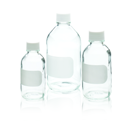 Wheaton 220283 Clear Reagent Bottle, 500 mL, Case of 6