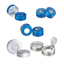 Wheaton 224177-05 Unlined Aluminum Seal, 13mm, Blue, Open Top, Case of 1,000