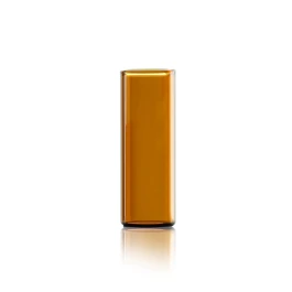 Wheaton W225123 Shell Vial 12 x 32mm, Convenience Pack, Glass Shell Vial, Amber w/ Plug Cap, 2 mL, Case of 1,000