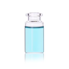 Wheaton W225282 Crimp Top Headspace Vial, Flat Bottom, Beveled Finish, 10 mL, Case of 100