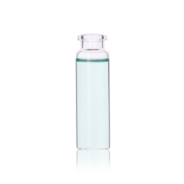 Wheaton W225283 Crimp Top Headspace Vial, Flat Bottom, Beveled Finish, 20 mL, Case of 100