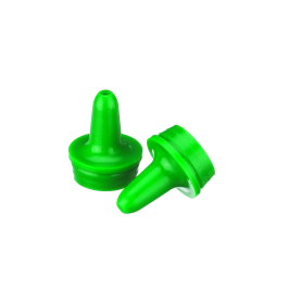 Wheaton W242436-A Extended Controlled Dropper Tip, 20mm, Green, Case of 1,000
