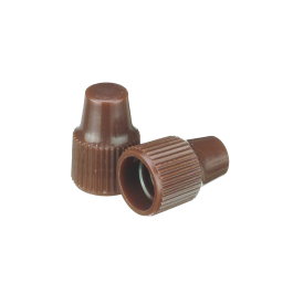 Wheaton 242509 Dropper Tip Cap, 8-425, Brown, Case of 100