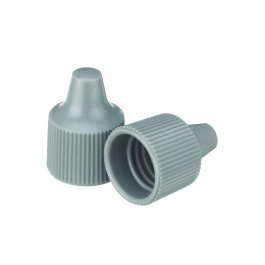 Wheaton 242515 Dropper Tip Cap, 15-415, Gray, Case of 100