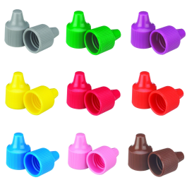 Wheaton 242520 Dropper Tip Cap, 15-415, White, Case of 100