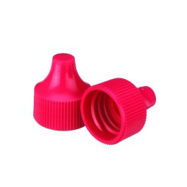 Wheaton 242522 Dropper Tip Cap, 20-410, Red, Case of 100