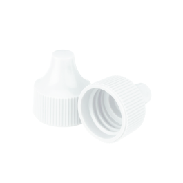 Wheaton 242530 Dropper Tip Cap, 20-410, White, Case of 100