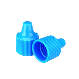 Wheaton W242514-A Dropper Tip Cap, 15-415, Blue, Case of 1,000
