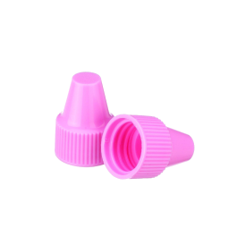 Wheaton W242531-A Dropper Tip Cap, 13-425, Pink, Case of 1,000