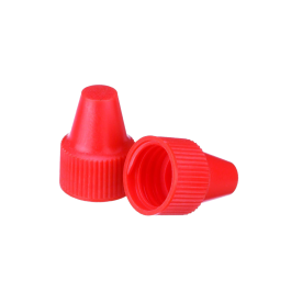 Wheaton W242533-A Dropper Tip Cap, 13-425, Orange, Case of 1,000