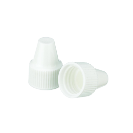 Wheaton W242540-A Dropper Tip Cap, 13-425, White, Case of 1,000
