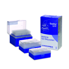 Wheaton 3090.0010T SOCOREX Qualitix Micropipette Tips, 10 µL, Rack Refill, Case of 1,248