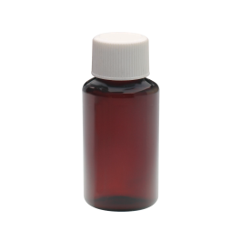 Wheaton W220005 PET Diagnostic Bottle, Amber, 20 mL, Case of 100