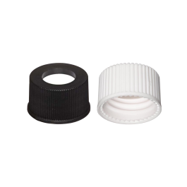Wheaton W240840 Polypropylene Open Top Screw Cap, 13-425, White, Bonded PTFE Silicone, Case of 250