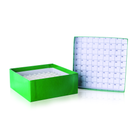 Wheaton W651600 CryoFile Storage Box, Green, Case of 15