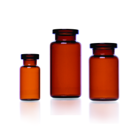 Wheaton W987002A-S COMPLETEPAK 10 mL Amber Sterile Serum Vial, Case of 104
