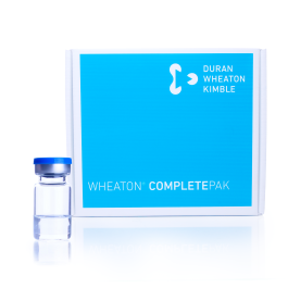 Wheaton W991006-CP COMPLETEPAK Kit, 5mL Clear Sterile Vial (120), 20mm Ultra Pure Sterile Serum Stopper (125), Sterile
