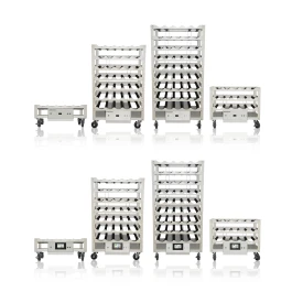 Wheaton WRBMR5030-A R2P 2.0 Roller Rack Apparatus, Bottom Drive Modular Spacing, 15 Bottle Positions